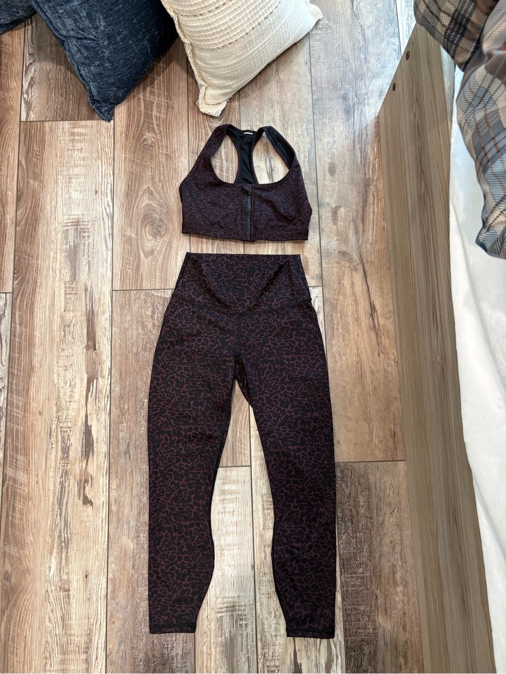 Fabletics Powerhold Leggings with Zip-Front Sports Bra